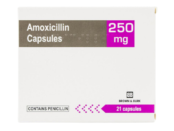Amoxicillin 250mg Capsules (Pack Size 21)