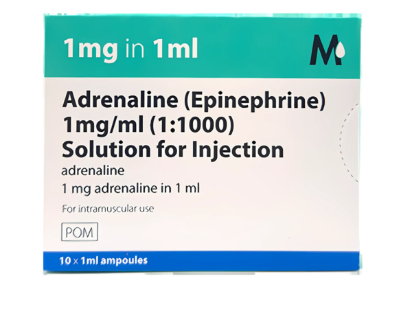 Adrenaline 1in1000 Ampoules 1ml (Pack Size 10)